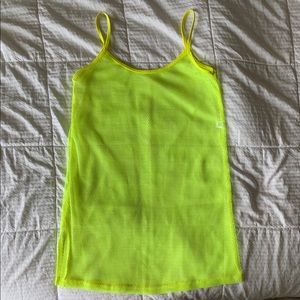 Brand New Neon Yellow Mesh Coverup/Dress